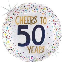 18" Μπαλόνι Cheers To 50 Years 18" Μπαλόνι Cheers To 50 Years