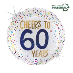 18" Μπαλόνι Cheers To 60 Years 18" Μπαλόνι Cheers To 60 Years