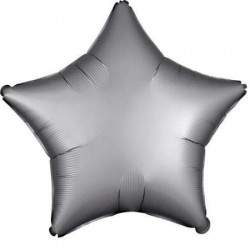 18" Μπαλόνι chrome Γκρι αστέρι