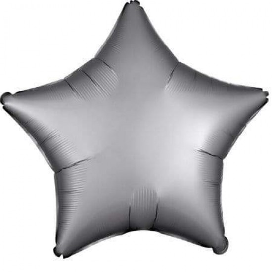 18" Μπαλόνι chrome Γκρι αστέρι
