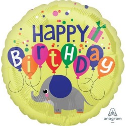 18" Μπαλόνι Ελεφαντάκι Happy Birthday 18" Μπαλόνι Ελεφαντάκι Happy Birthday