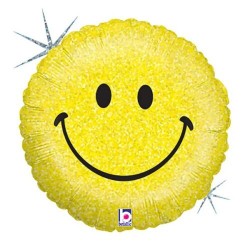 18" Μπαλόνι Emoji Χαμογελαστό Holographic 18" Μπαλόνι Emoji Χαμογελαστό Holographic
