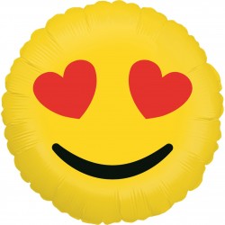 18" Μπαλόνι Emoji Καρδούλες