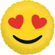 18" Μπαλόνι Emoji Καρδούλες