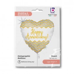 18" Μπαλόνι Επετείου Καρδιά "Happy Anniversary" 18" Μπαλόνι Επετείου Καρδιά "Happy Anniversary"