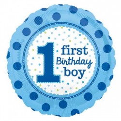 18" Μπαλόνι First Birthday Boy 18" Μπαλόνι First Birthday Boy