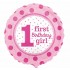 18" Μπαλόνι First Birthday Girl