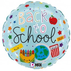 18" Μπαλόνι Γαλάζιο Back to School 18" Μπαλόνι Γαλάζιο Back to School