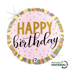 Μπαλόνι Γενεθλίων Παστέλ - φουσκωμένο με ήλιον Μπαλόνι Γενεθλίων Παστέλ - φουσκωμένο με ήλιον