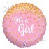 18" Μπαλόνι γέννησης It's a Girl glittering