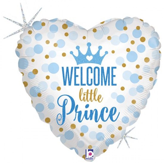 18'' Μπαλόνι Γέννησης Καρδιά ''Little Prince'' (NO PKG)