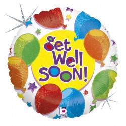18" Μπαλόνι Get Well balloons & stars 18" Μπαλόνι Get Well balloons & stars