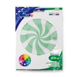 18" Μπαλόνι Γλειφιτζούρι Άσπρο/Mέντα 18" Μπαλόνι Γλειφιτζούρι Άσπρο/Mέντα