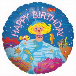 18" Μπαλόνι Γοργόνα Happy Birthday 18" Μπαλόνι Γοργόνα Happy Birthday