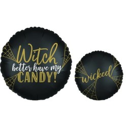 18" Μπαλόνι Halloween satin Wicked 18" Μπαλόνι Halloween satin Wicked