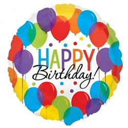 18" Μπαλόνι Happy Birthday balloons 18" Μπαλόνι Happy Birthday balloons