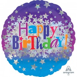 18" Μπαλόνι Happy Birthday Bright Stars 18" Μπαλόνι Happy Birthday Bright Stars