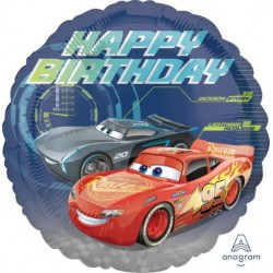 18" Μπαλόνι Happy Birthday Cars 3 18" Μπαλόνι Happy Birthday Cars 3
