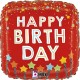 18'' Μπαλόνι Happy Birthday Κόκκινο