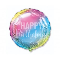 18" Μπαλόνι Happy Birthday όμπρε 18" Μπαλόνι Happy Birthday όμπρε