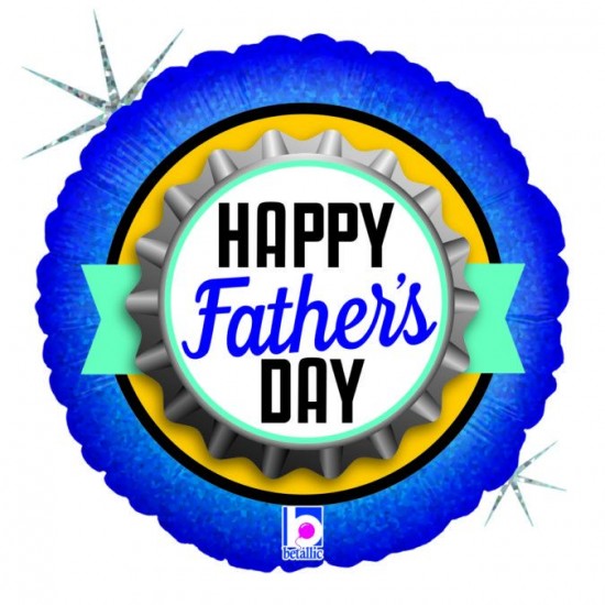 18" Μπαλόνι Happy Father's Day - Bottle Cap