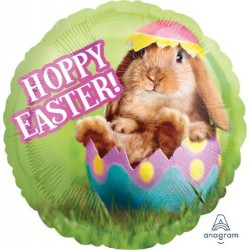 18" Μπαλόνι Hoppy Easter κουνελάκι
