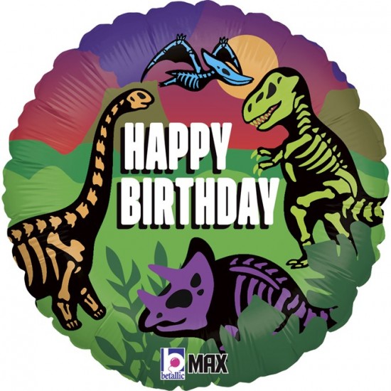 18" Μπαλόνι Jurassic Birthday δεινόσαυροι
