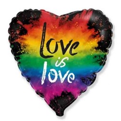18" Μπαλόνι καρδιά  Love is Love 18" Μπαλόνι καρδιά  Love is Love