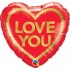 18" Μπαλόνι καρδιά 'Love you' χρυσό