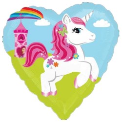 18" Μπαλόνι Καρδιά Μονόκερος 18" Μπαλόνι Καρδιά Μονόκερος