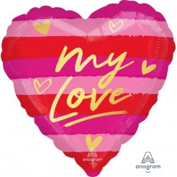 18" Μπαλόνι Καρδιά My Love 18" Μπαλόνι Καρδιά My Love