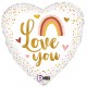 18" Μπαλόνι Καρδιά  Βoho Love You