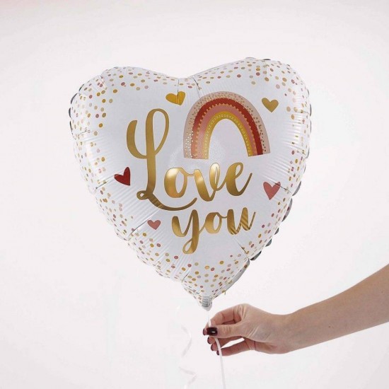 18" Μπαλόνι Καρδιά  Βoho Love You