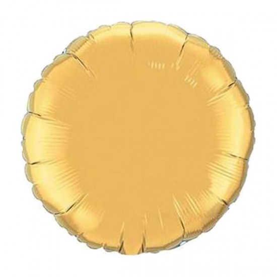 18" Μπαλόνι Κίτρινο Στρογγυλό