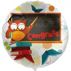 18" Μπαλόνι Κουκουβάγια Congrats 18" Μπαλόνι Κουκουβάγια Congrats