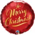 18'' Μπαλόνι Κόκκινο Merry Christmas Gold Script