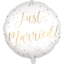 18” Μπαλόνι λευκό Just Married