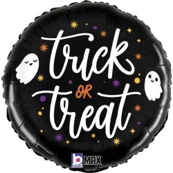 18" Μπαλόνι μαύρο Trick or Treat 18" Μπαλόνι μαύρο Trick or Treat