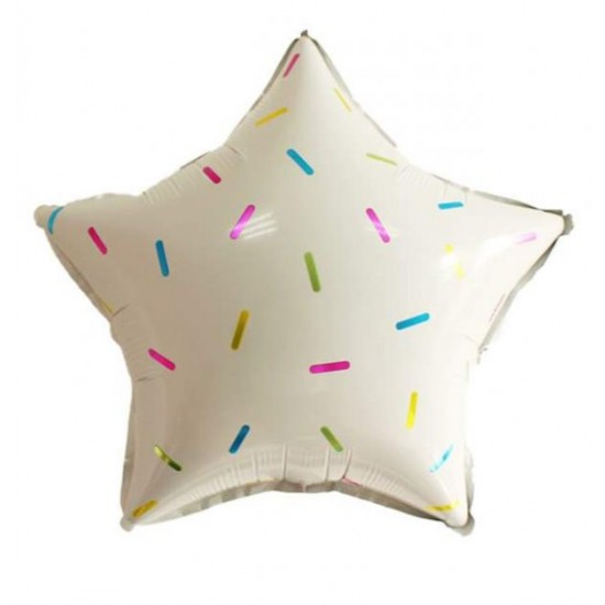 18" Μπαλόνι με πιτσιλιές αστέρι 18" Μπαλόνι με πιτσιλιές αστέρι