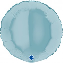 18" Μπαλόνι Pastel Blue Στρογγυλό