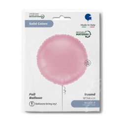 18" Μπαλόνι Pastel Pink Στρογγυλό