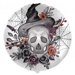 18'' Μπαλόνι φλοράλ Νεκροκεφαλή