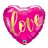 18'' Μπαλόνι φούξια κάρδια Love