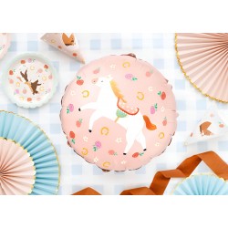 18" Μπαλόνι ροζ Άλογο Vintage