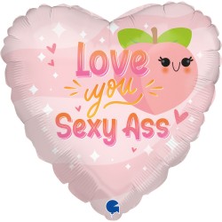 18" Μπαλόνι ροζ Καρδιά Love You Sexy Ass 18" Μπαλόνι ροζ Καρδιά Love You Sexy Ass