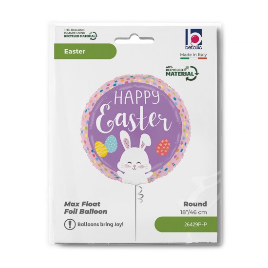 18'' Μπαλόνι Στρογγυλό Happy Easter