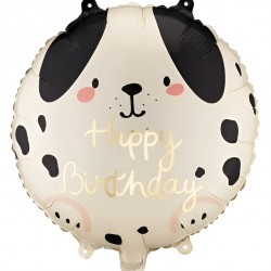 18'' Μπαλόνι Στρογγυλό Σκυλάκι Happy Birthday