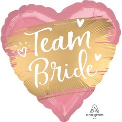 18" Μπαλόνι Team Bride σατέν καρδιά 18" Μπαλόνι Team Bride σατέν καρδιά