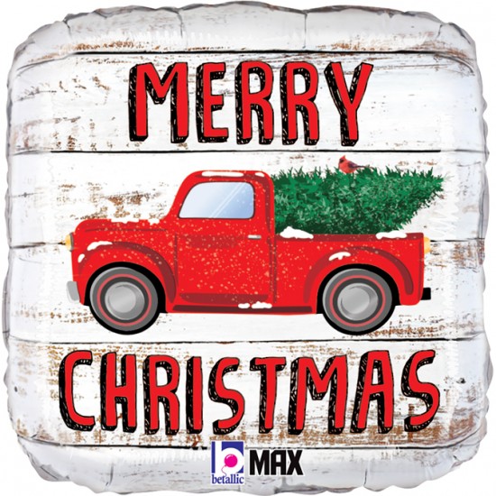 18" Μπαλόνι τετράγωνο Christmas Truck