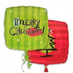 18" Μπαλόνι Τετράγωνο Έλατο Merry Christmas 18" Μπαλόνι Τετράγωνο Έλατο Merry Christmas